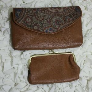 Brownish Wallet with coin purse - 2 in 1